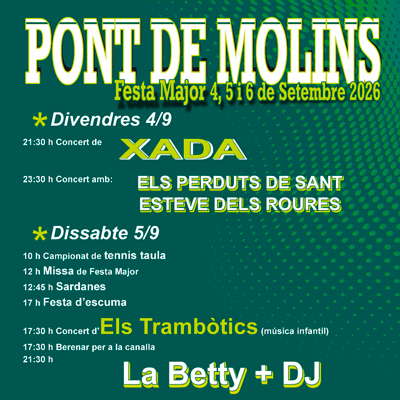 Festa Major - Pont de Molins 2026
