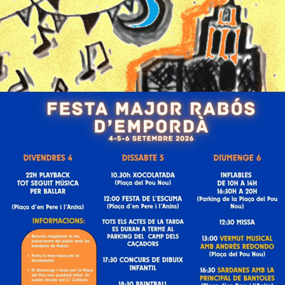 Festa Major - Rabós d'Empordà 2026