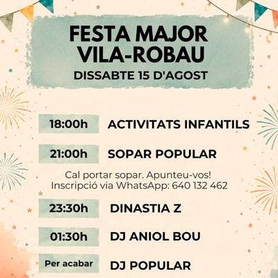 Festa Major - Vila-robau 2026