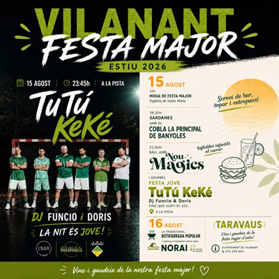 Festa Major - Vilanant i Taravaus 2026