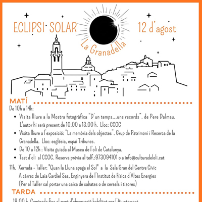 L'eclipsi solar a la Granadella, 2026