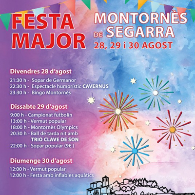 Festa Major de Montornès de Segarra, 2026
