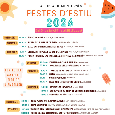 Festa Major de La Pobla de Montornès, 2026