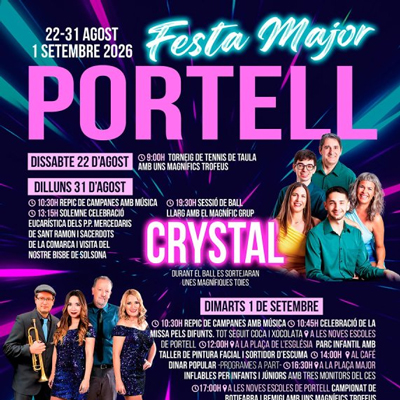 Festa Major de Portell, Sant Ramon, 2026 Festa Major de Portell, Sant Ramon, 2026