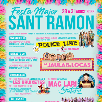 Festa Major de Sant Ramon, 2026 Festa Major de Sant Ramon, 2026