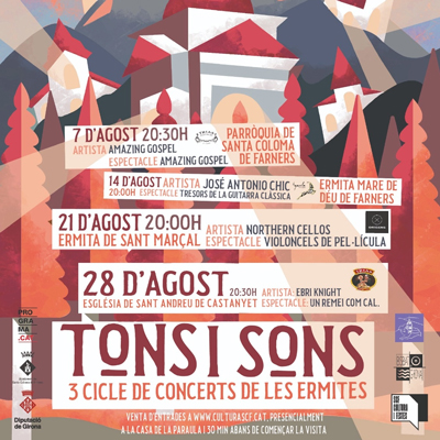 Tons i Sons. Concerts a les Ermites, Santa Coloma de Farners, 2026