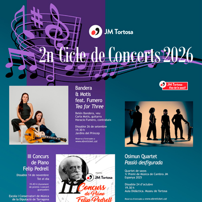 2n Cicle de Concerts de Joventuts Musicals de Tortosa - 2026