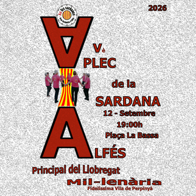 Vè Aplec de la Sardana d'Alfés, 2026