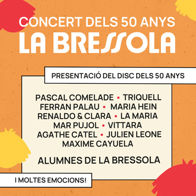 Concert de presentació del disc dels 50 anys de La Bressola, Girona, 2026