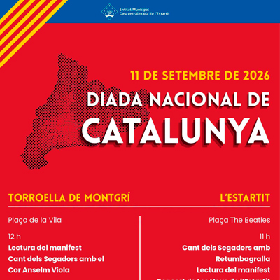 Diada Nacional de Catalunya - Torroella de Montgrí i L'Estartit 2026 Diada Nacional de Catalunya - Torroella de Montgrí i L'Estartit 2026