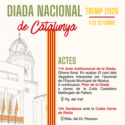 Diada Nacional de Catalunya a Tremp, 2026