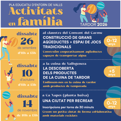 Activitats en família a Valls, 2026