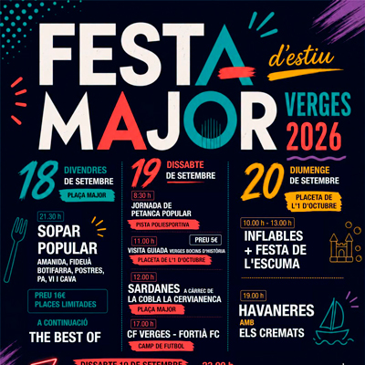 Festa Major - Verges 2026 Festa Major - Verges 2026