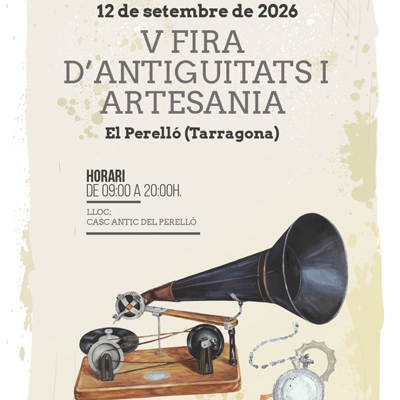 V Fira d'antiguitats i artesania - El Perelló 2026