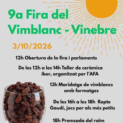 9a Fira del Vimblanc - Vinebre 2026
