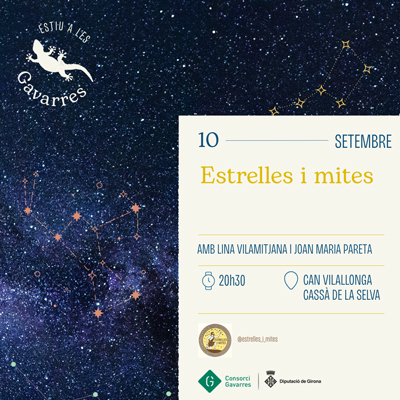 Estrelles i Mites, Consorci de les Gavarres, Can Vilallonga, Cassà de la Selva, 2026
