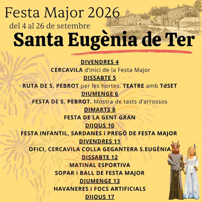 Festa Major de Santa Eugènia, 2026