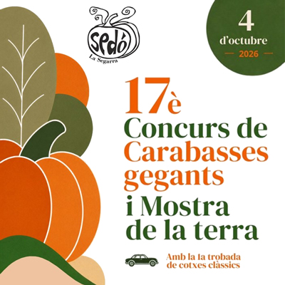 17è Concurs de carabasses gegants i Mostra de la terra a Sedó, Torrefeta i Florejacs, 2026