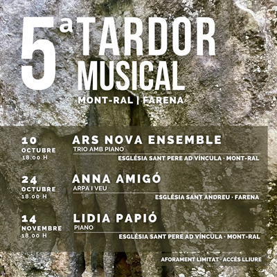 Cicle Tardor Musical a Mont-ral - Farena, 2026