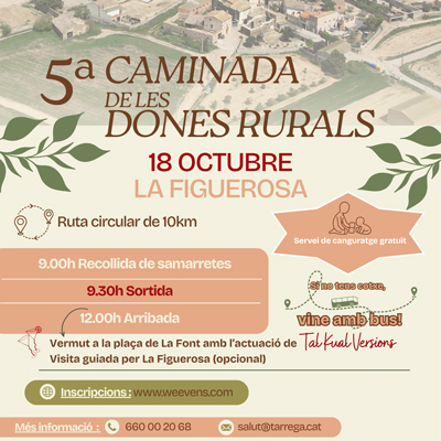 5a Caminada de les Dones Rurals, La Figuerosa, Tàrrega, 2026