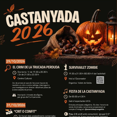 Halloween i Castanyada a Gelida, 2026