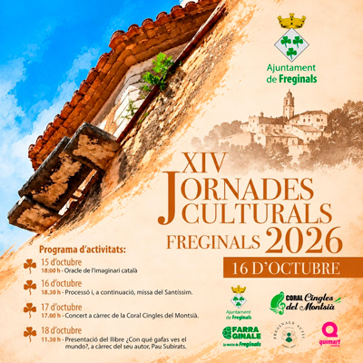 XIV Jornades Culturals - Freginals 2026