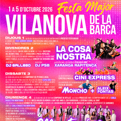 Festa Major de Vilanova de la Barca, 2026