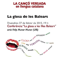 Conferència 'La Glossa a les Balears' Conferència 'La Glossa a les Balears'