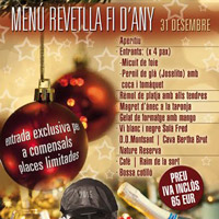 Menú cap d'any - Passarel·la Cafè Cantant