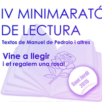 Minimarató de lectura a Calafell per Sant Jordi