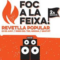 Revetlla popular de Sant Joan. Foc a la feixa