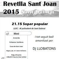 Revetlla de Sant Joan a Sant Dalmai Revetlla de Sant Joan a Sant Dalmai