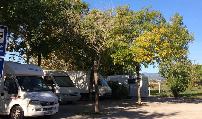 L'àrea d'autocaravanes de Vilafranca del Penedès