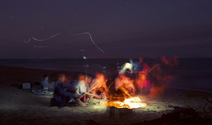 Nit a la platja