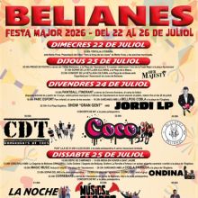 Festa Major de Belianes, 2026