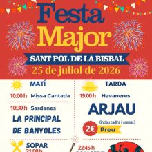 Festa Major de Sant Pol de La Bisbal, 2026