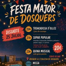 Festa Major de Dosquers, Maià de Montcal, 2026
