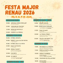 Festa Major de Renau, 2026