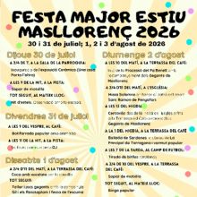 Festa Major de Masllorenç, 2026