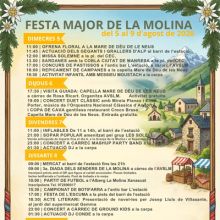 Festa Major de La Molina, Alp, 2026 Festa Major de La Molina, Alp, 2026