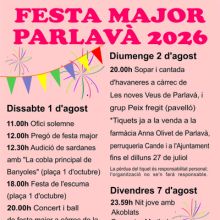 Festa Major de Parlavà, 2026