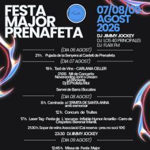 Festa Major de Prenafeta, Montblanc, 2026