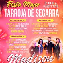 Festa Major de Tarroja de Segarra, 2026