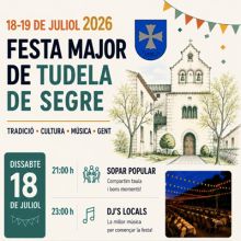 Festa Major de Tudela de Segre, Artesa de Segre, 2026