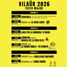 Festa Major de Vilaür, 2026 Festa Major de Vilaür, 2026