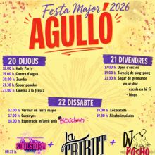 Festa Major d'Agulló, Àger, 2026 Festa Major d'Agulló, Àger, 2026