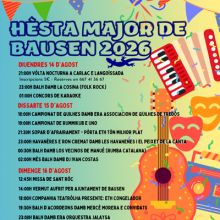 Festa Major de Bausen, 2026 Festa Major de Bausen, 2026