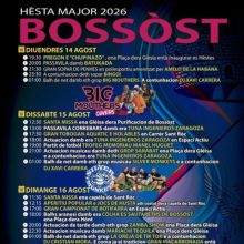 Festa Major de Bòssost, 2026 Festa Major de Bòssost, 2026
