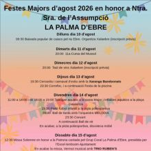Festes Majors - La Palma d'Ebre 2026