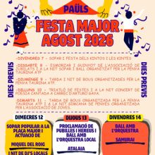 Festes Majors - Paüls 2026